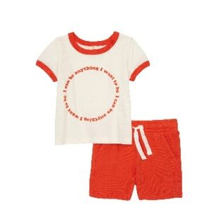 Tucker + Tate Ringer Graphic Tee & Shorts set!